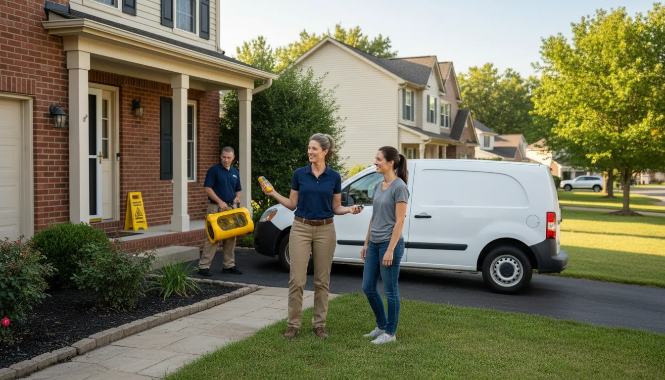 Residential water damage restoration in Norwood, VA